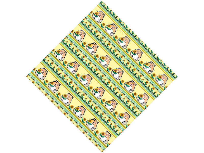 Sunflower Snack Rodent Vinyl Wrap Pattern