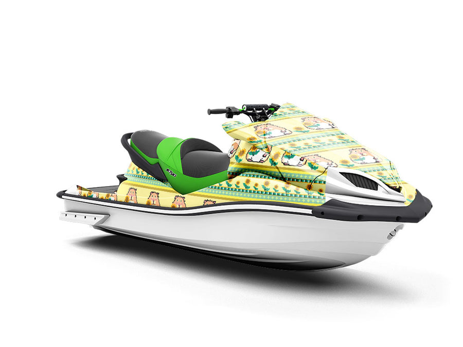 Sunflower Snack Rodent Jet Ski Vinyl Customized Wrap