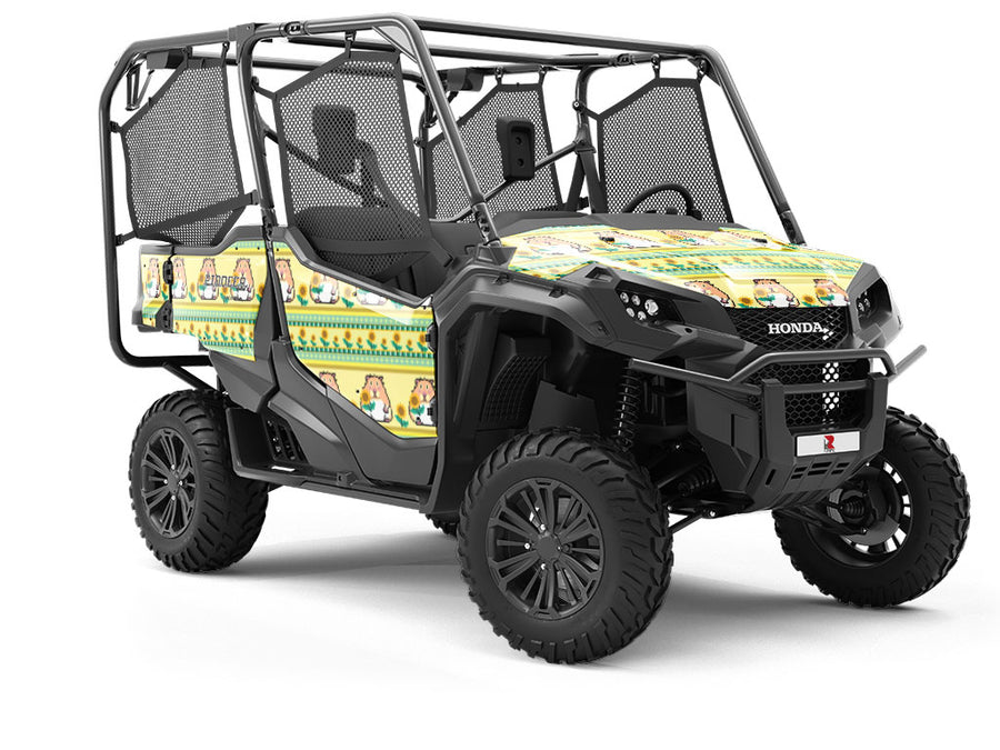 Sunflower Snack Rodent Utility Vehicle Vinyl Wrap