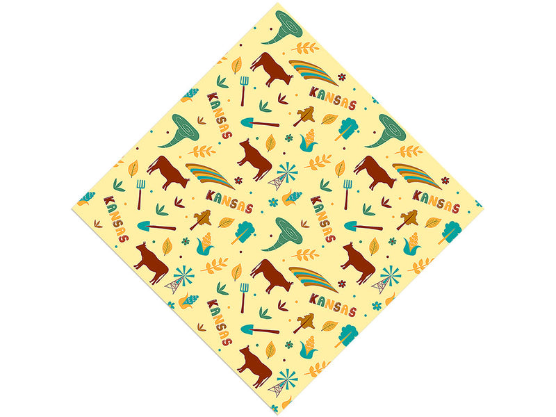 Sunflower State Americana Vinyl Wrap Pattern