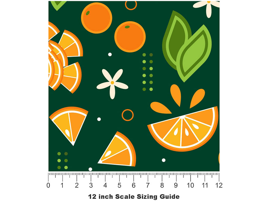 Sunny Grove Fruit Vinyl Film Pattern Size 12 inch Scale~Rwraps Sunny Grove Fruit Sizing Chart~2