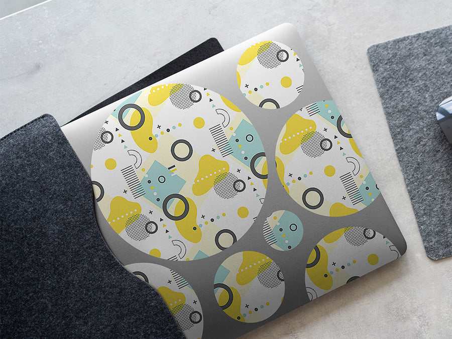 sunny reflections abstract geometric DIY Laptop Stickers