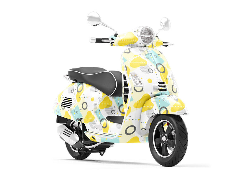 Sunny Reflections Abstract Vespa Scooter Wrap Film