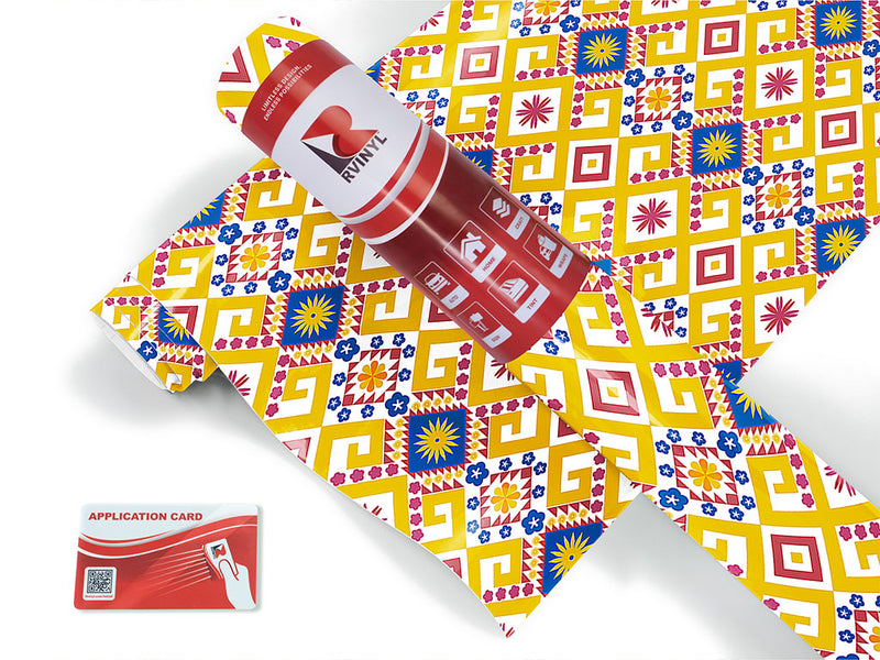 sunny sky art deco Craft Vinyl Roll
