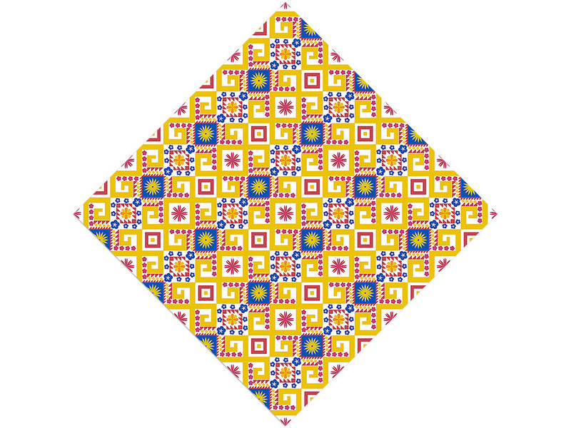Sunny Sky Art Deco Vinyl Wrap Pattern