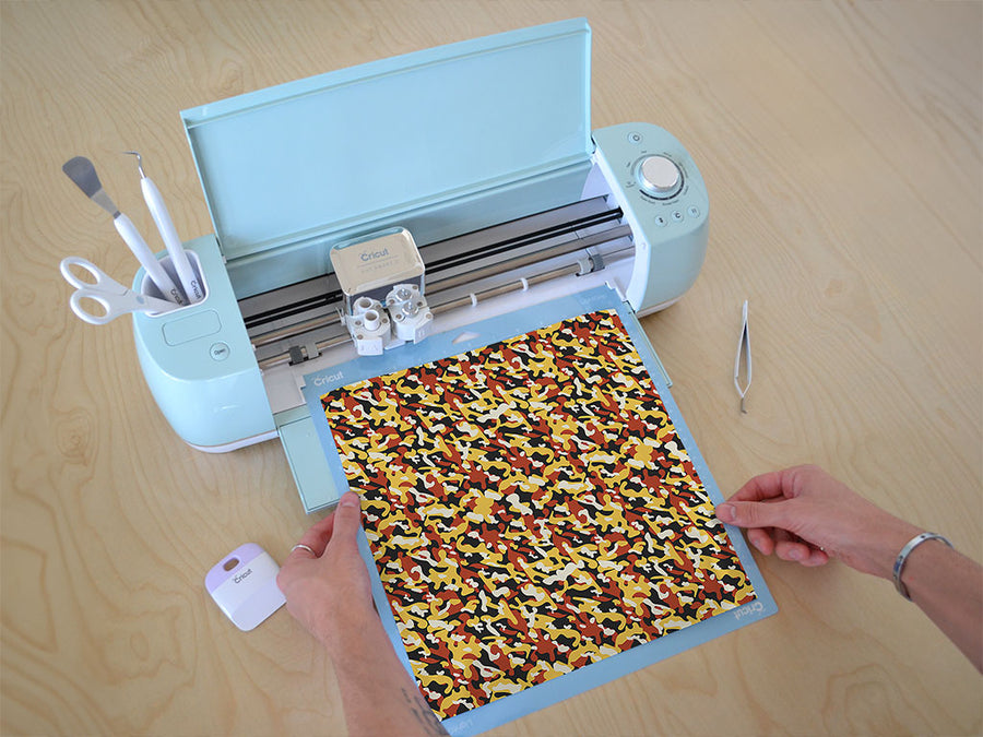 sunset multicam camouflage Cricut Compatible Vinyl