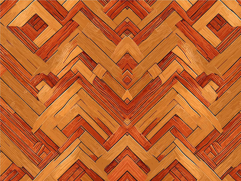 Sunset Rays Wooden Parquet Vinyl Wrap Pattern~Rwraps Series 914 Digitally Printed Vinyl Wrap~0