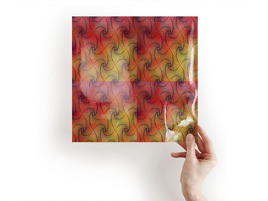 sunset tangles optical illusion Craft Sheets