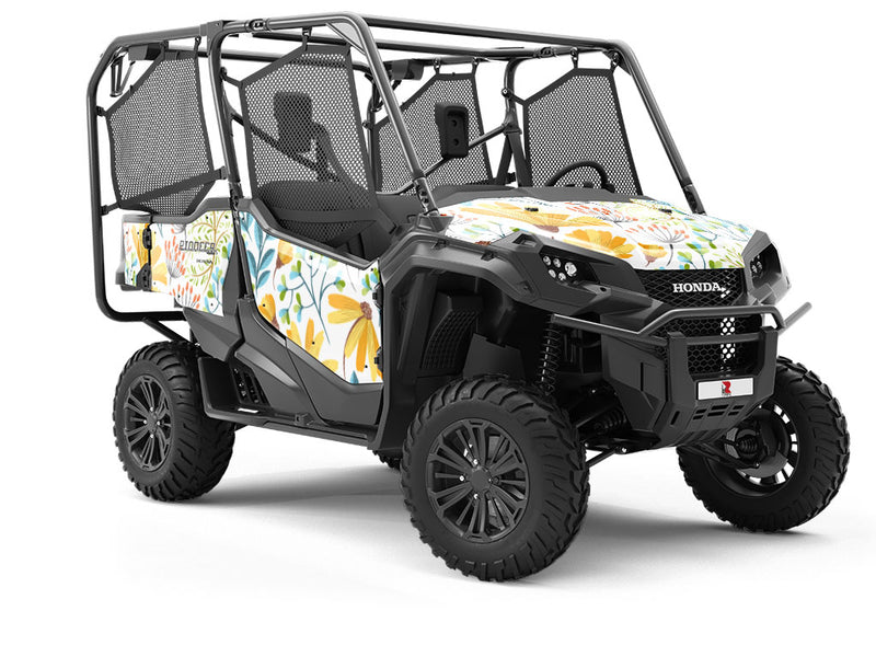 Sunshine Blossoms Floral Utility Vehicle Vinyl Wrap