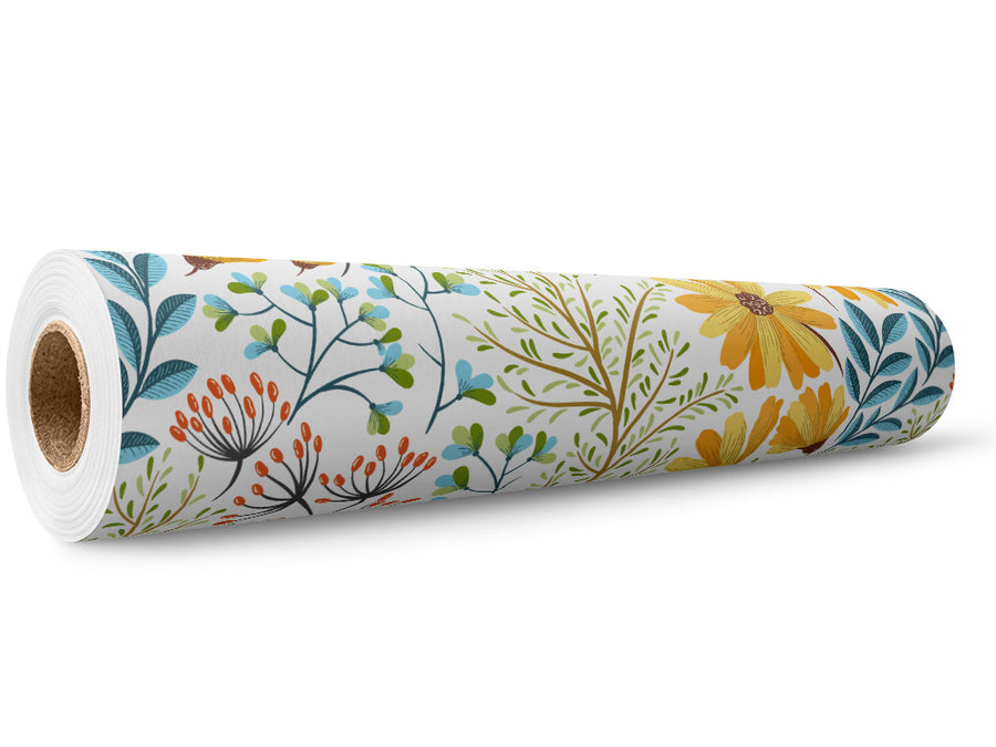 Sunshine Blossoms Floral Wrap Film Wholesale Roll~Rwraps Series 914 Digitally Printed Vinyl Roll~5