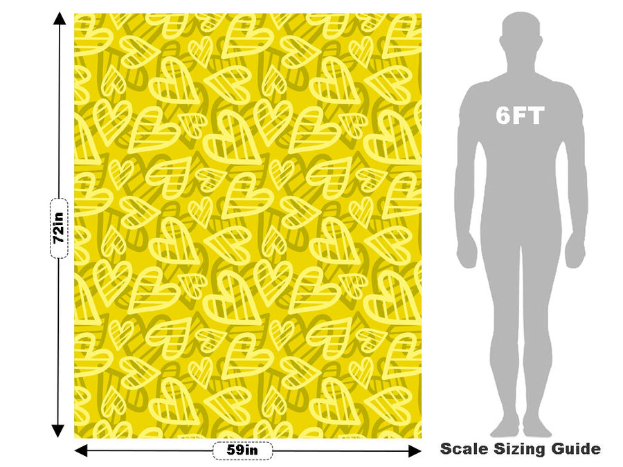 Sunshine Forever Heart Vehicle Wrap Scale~Rwraps Series 914 Sunshine Forever Heart Measurements~1