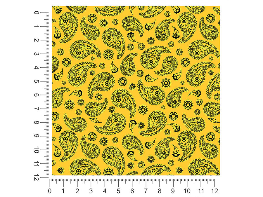 sunshine mellow paisley 1ft x 1ft Craft Sheets