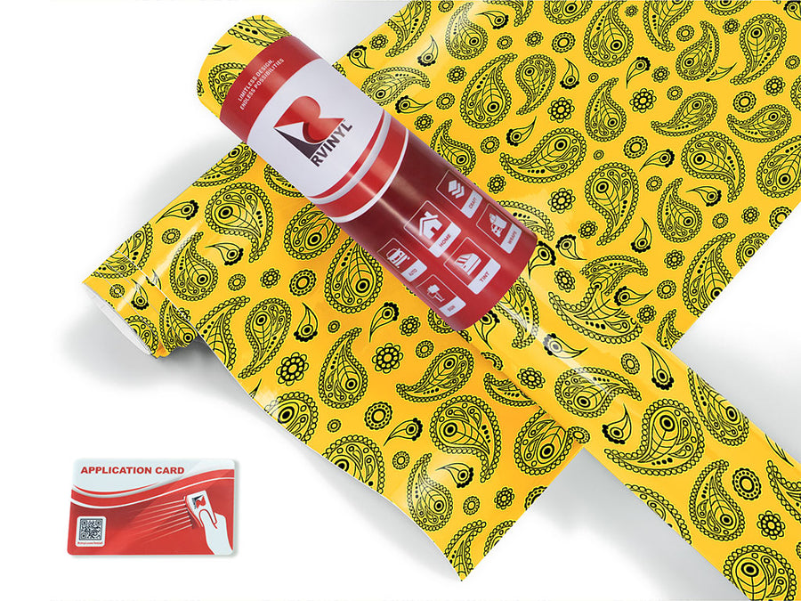 sunshine mellow paisley Craft Vinyl Roll