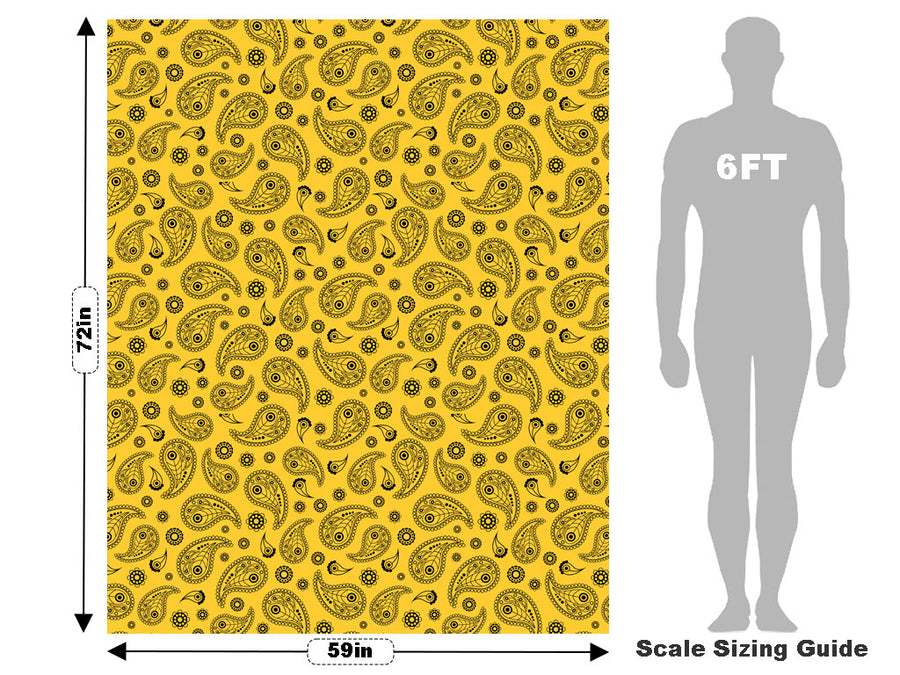 Sunshine Mellow Paisley Vehicle Wrap Scale~Rwraps Series 914 Sunshine Mellow Paisley Measurements~1