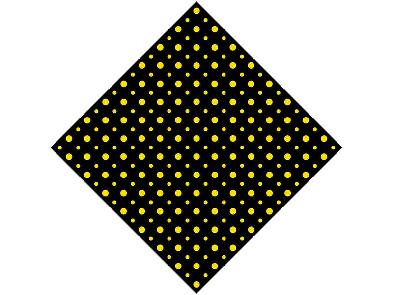 Sunshine Yellow Polka Dot Vinyl Wrap Pattern