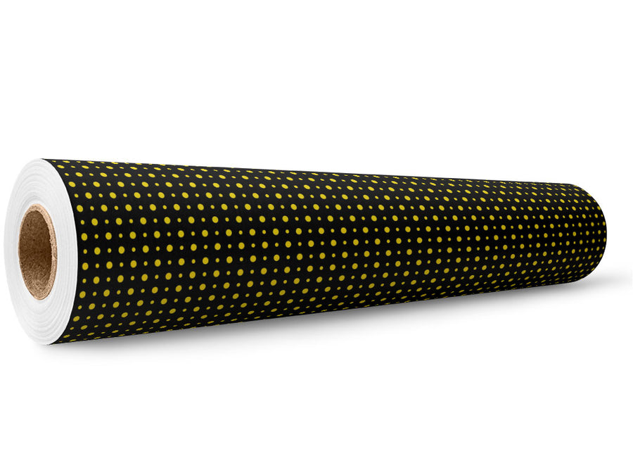 Sunshine Yellow Polka Dot Wrap Film Wholesale Roll~Rwraps Series 914 Digitally Printed Vinyl Roll~5