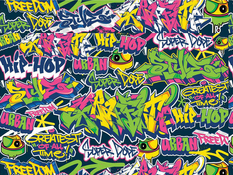 Super Dope Sticker Bomb Vinyl Wrap Pattern~Rwraps Series 914 Digitally Printed Vinyl Wrap~0