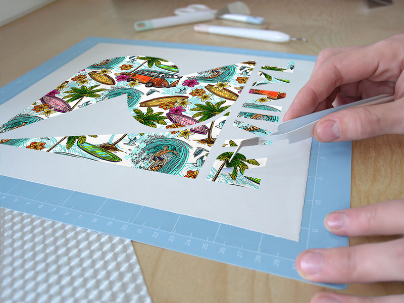 surfs up summertime Easy Weed Craft Vinyl