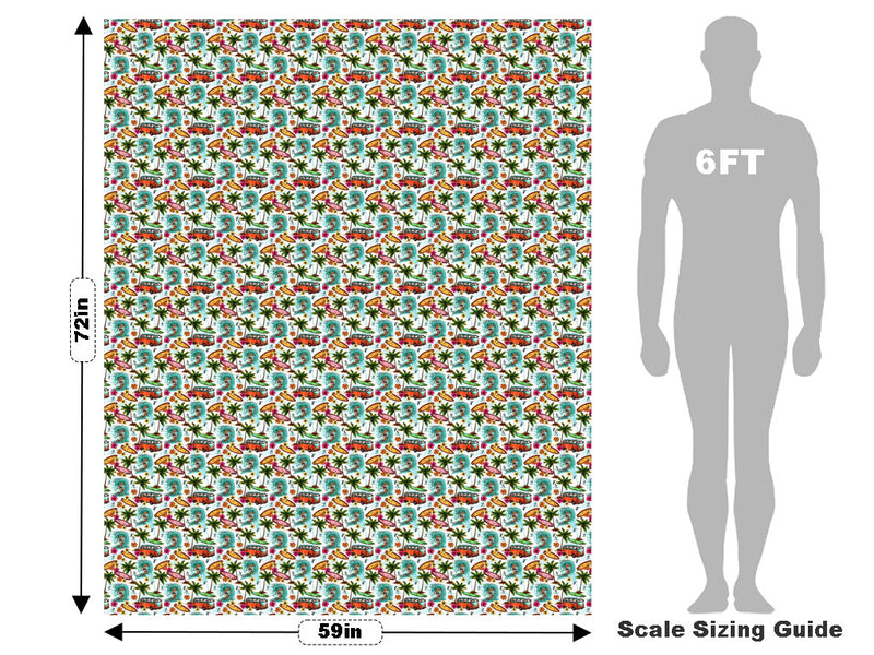 Surfs Up Summertime Vehicle Wrap Scale~Rwraps Series 914 Surfs Up Summertime Measurements~1