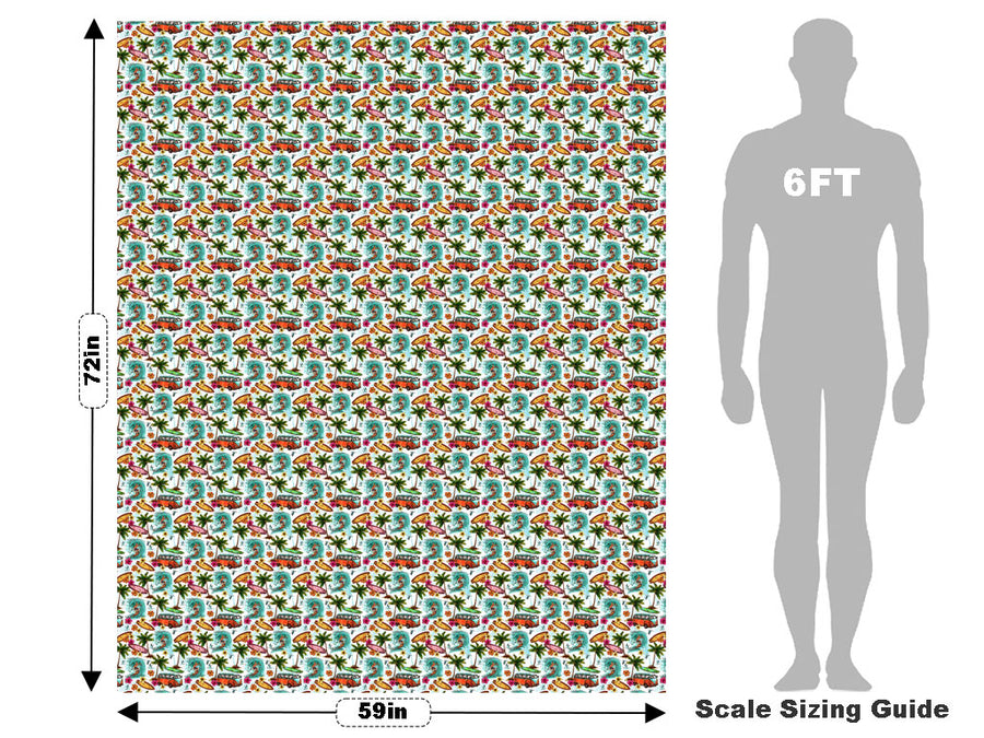 Surfs Up Summertime Vehicle Wrap Scale~Rwraps Series 914 Surfs Up Summertime Measurements~1