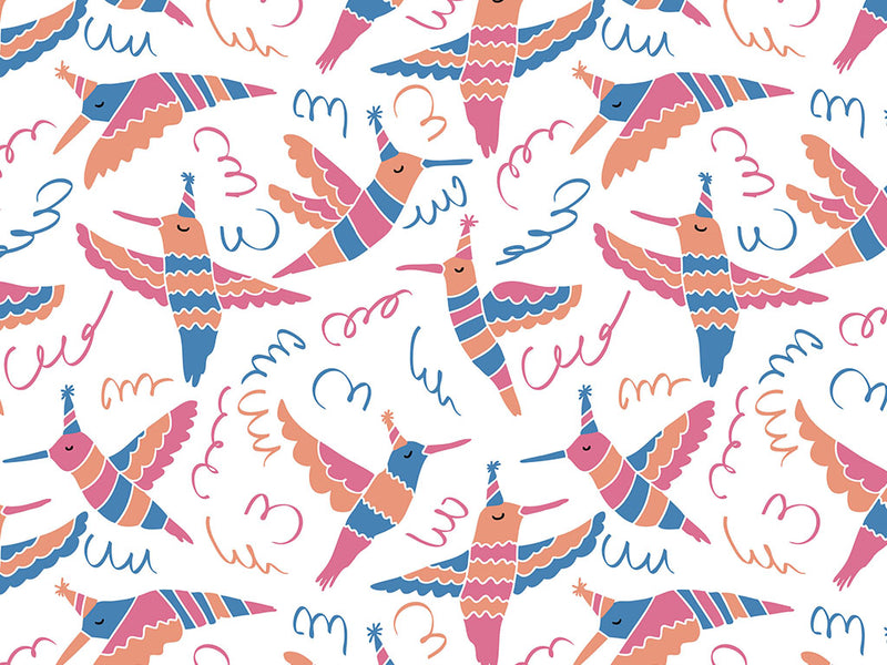 Surprise Party Birds Vinyl Wrap Pattern~Rwraps Series 914 Digitally Printed Vinyl Wrap~0