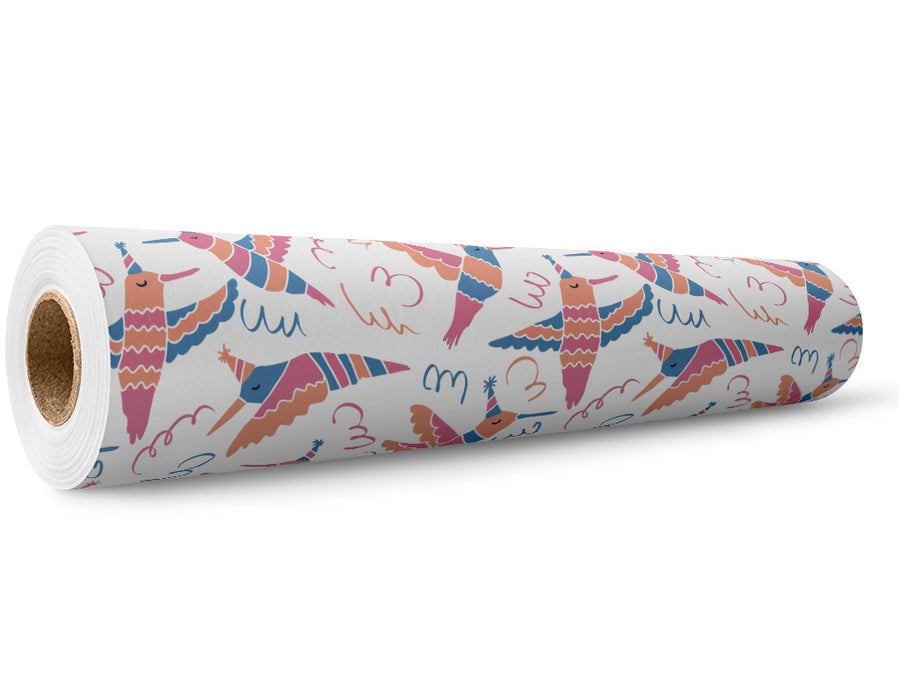 Surprise Party Birds Wrap Film Wholesale Roll~Rwraps Series 914 Digitally Printed Vinyl Roll~5