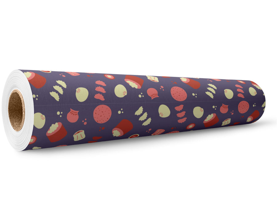 Sushi Dreams Food Wrap Film Wholesale Roll~Rwraps Series 914 Digitally Printed Vinyl Roll~5