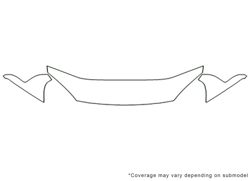 aerio Avery Dennison Clear Bra Hood Precut PPF Diagram