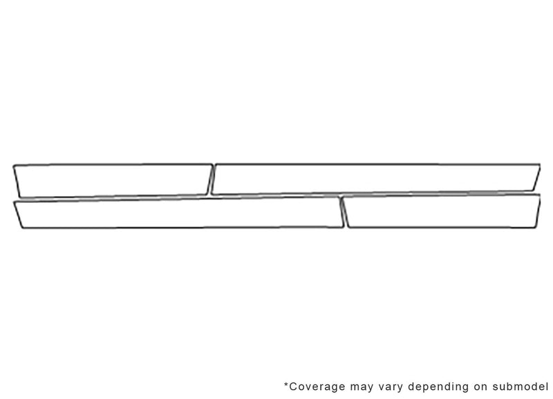 aerio 3M Clear Bra Door Cup Precut PPF Diagram