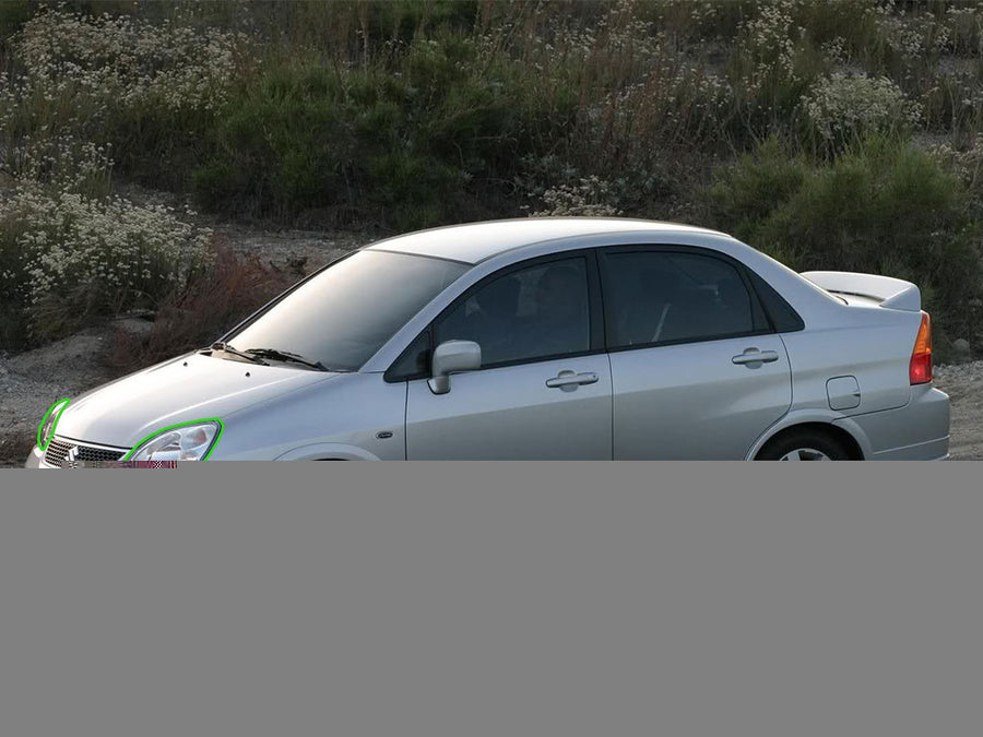 suzuki aerio 2005-2007 Headlight Protection Installation Location