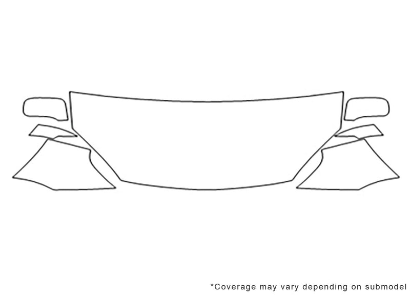 aerio 3M Clear Bra Hood Precut PPF Diagram