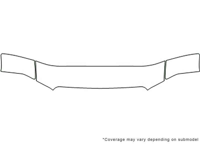 equator Avery Dennison Clear Bra Hood Precut PPF Diagram