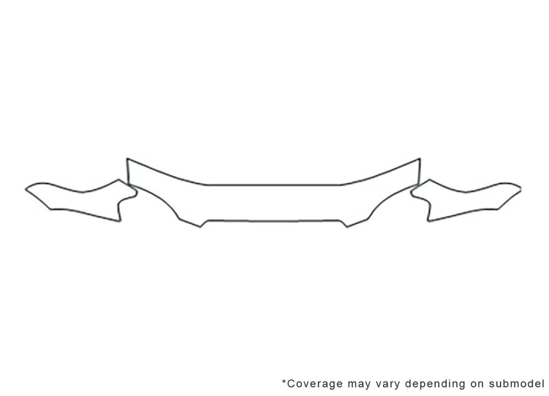 esteem 3M Clear Bra Hood Precut PPF Diagram
