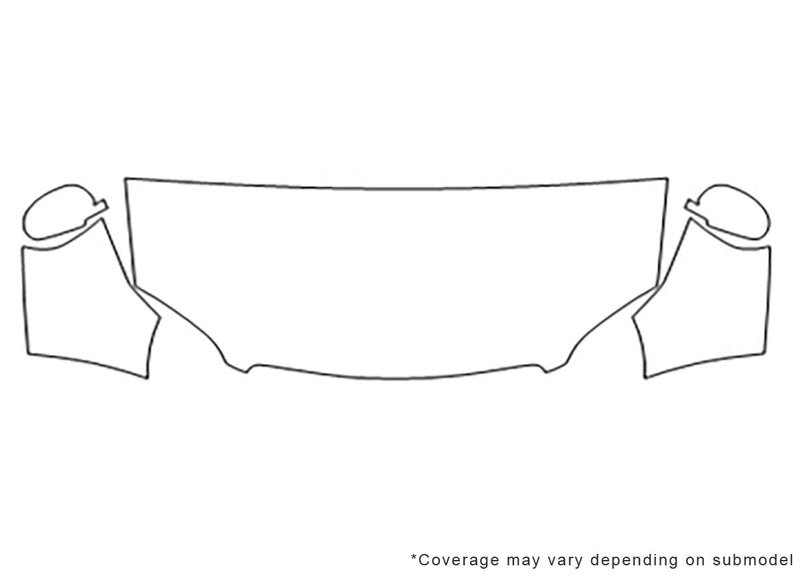 forenza 3M Clear Bra Hood Precut PPF Diagram