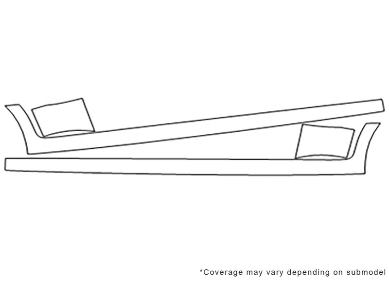forenza 3M Clear Bra Door Cup Precut PPF Diagram