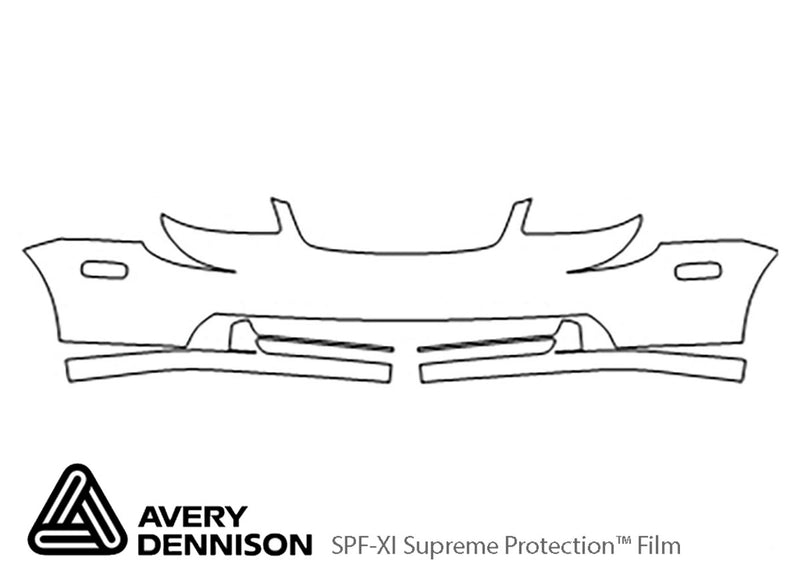 forenza Avery Dennison Clear Bra Bumper Precut PPF Diagram