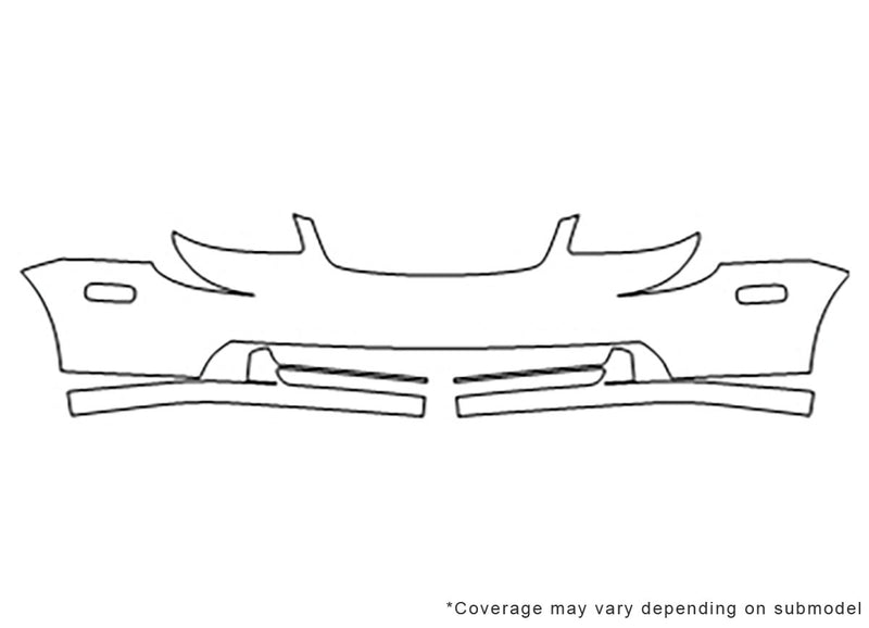 forenza 3M Clear Bra Bumper Precut PPF Diagram