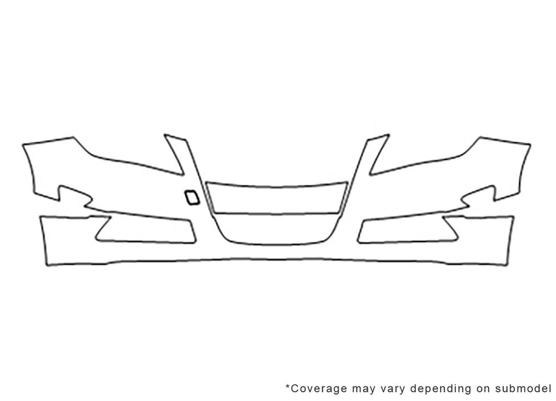 kizashi 3M Clear Bra Bumper Precut PPF Diagram