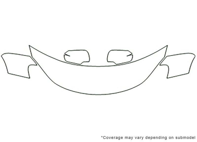kizashi Avery Dennison Clear Bra Hood Precut PPF Diagram