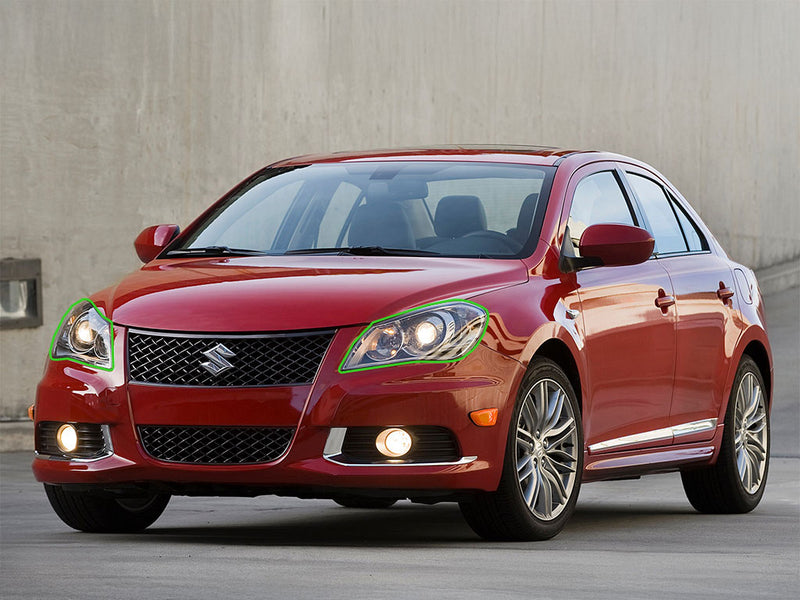 suzuki kizashi 2010-2013 Headlight Protection Installation Location