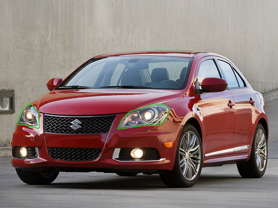 suzuki kizashi 2010-2013 Headlight Protection Installation Location