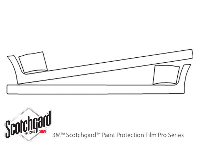 reno 3M Clear Bra Door Cup Precut PPF Diagram