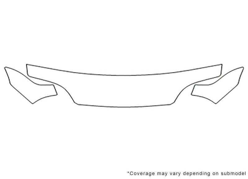 swift Avery Dennison Clear Bra Hood Precut PPF Diagram