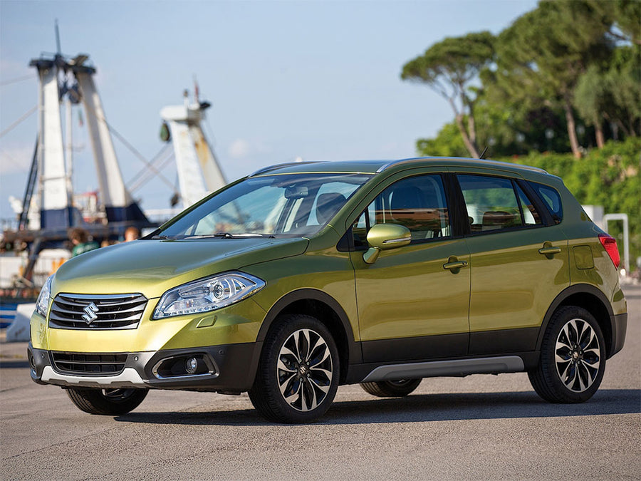 suzuki sx4 2007-2013 Brushed Aluminum Black Pillar Trim