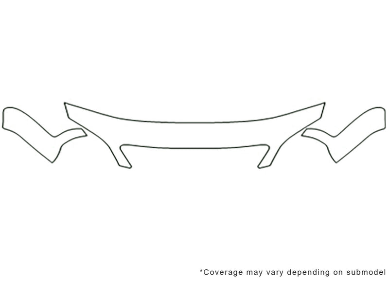 verona Avery Dennison Clear Bra Hood Precut PPF Diagram