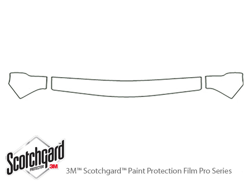 vitara 3M Clear Bra Hood Precut PPF Diagram