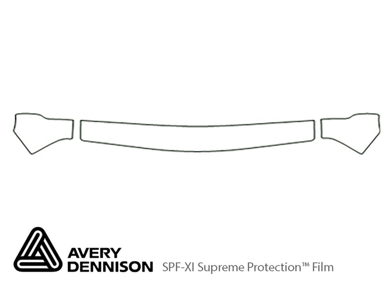 vitara Avery Dennison Clear Bra Hood Precut PPF Diagram
