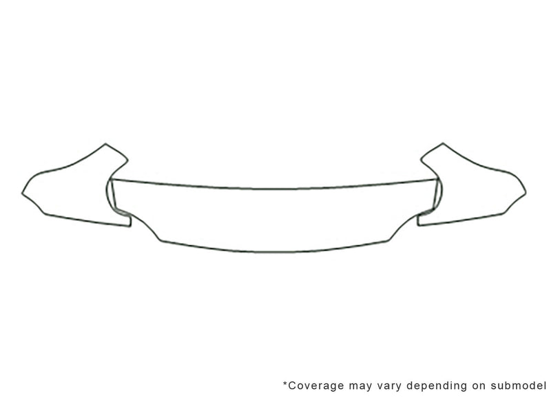x-90 3M Clear Bra Hood Precut PPF Diagram