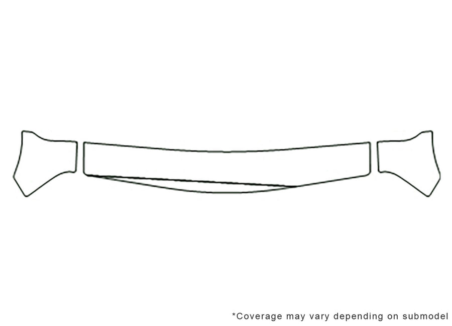 xl-7 3M Clear Bra Hood Precut PPF Diagram