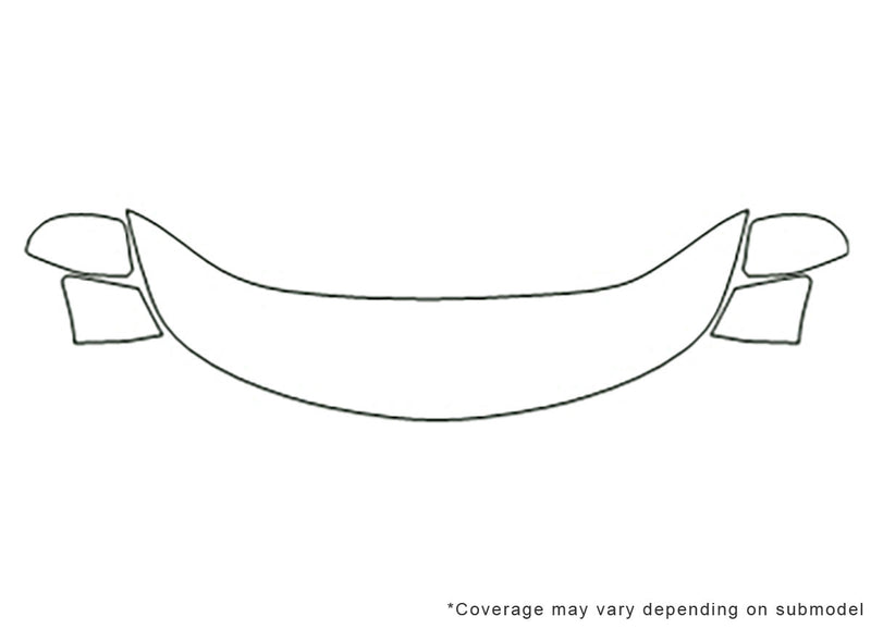 xl-7 3M Clear Bra Hood Precut PPF Diagram